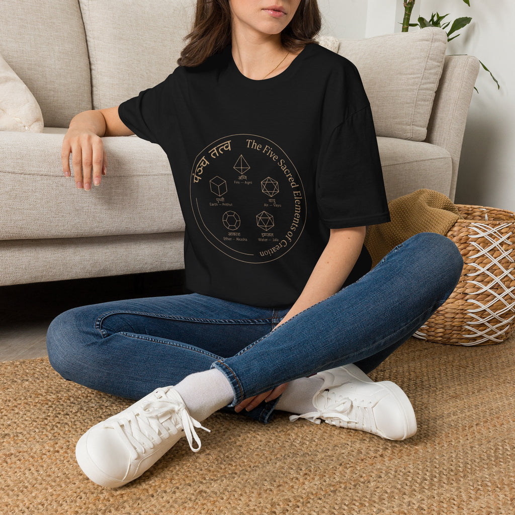 5 Sacred Elements - T-Shirt — The Light Body Sacred Geometry Tee
