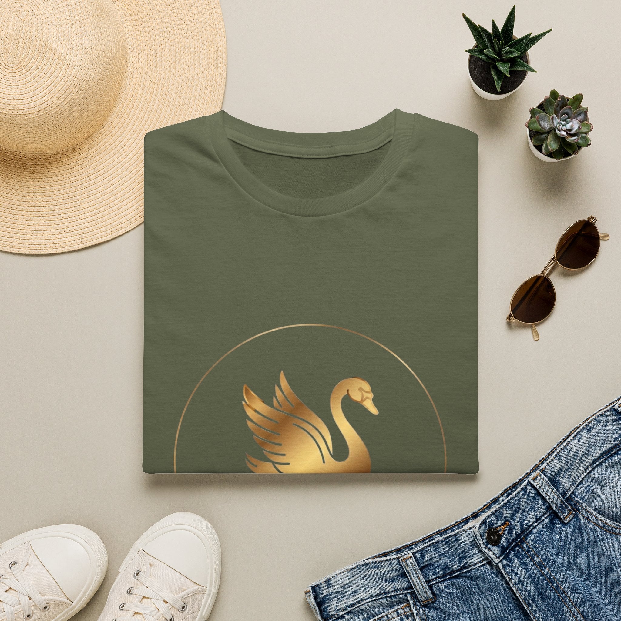 Sacred Swan T-Shirt — The Light Body Sacred Geometry Tee
