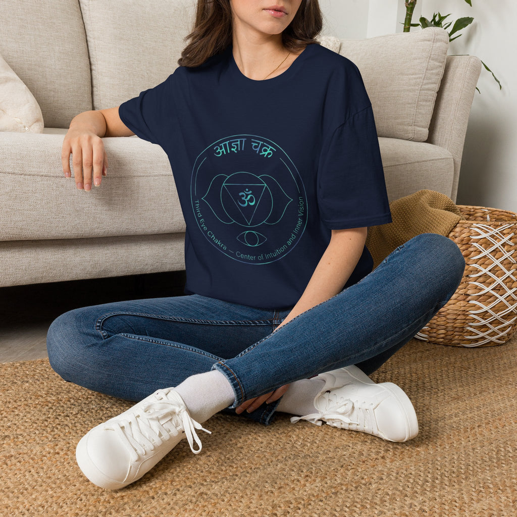 Ajana Third Eye Chakra T-Shirt — The Light Body Sacred Geometry Tee