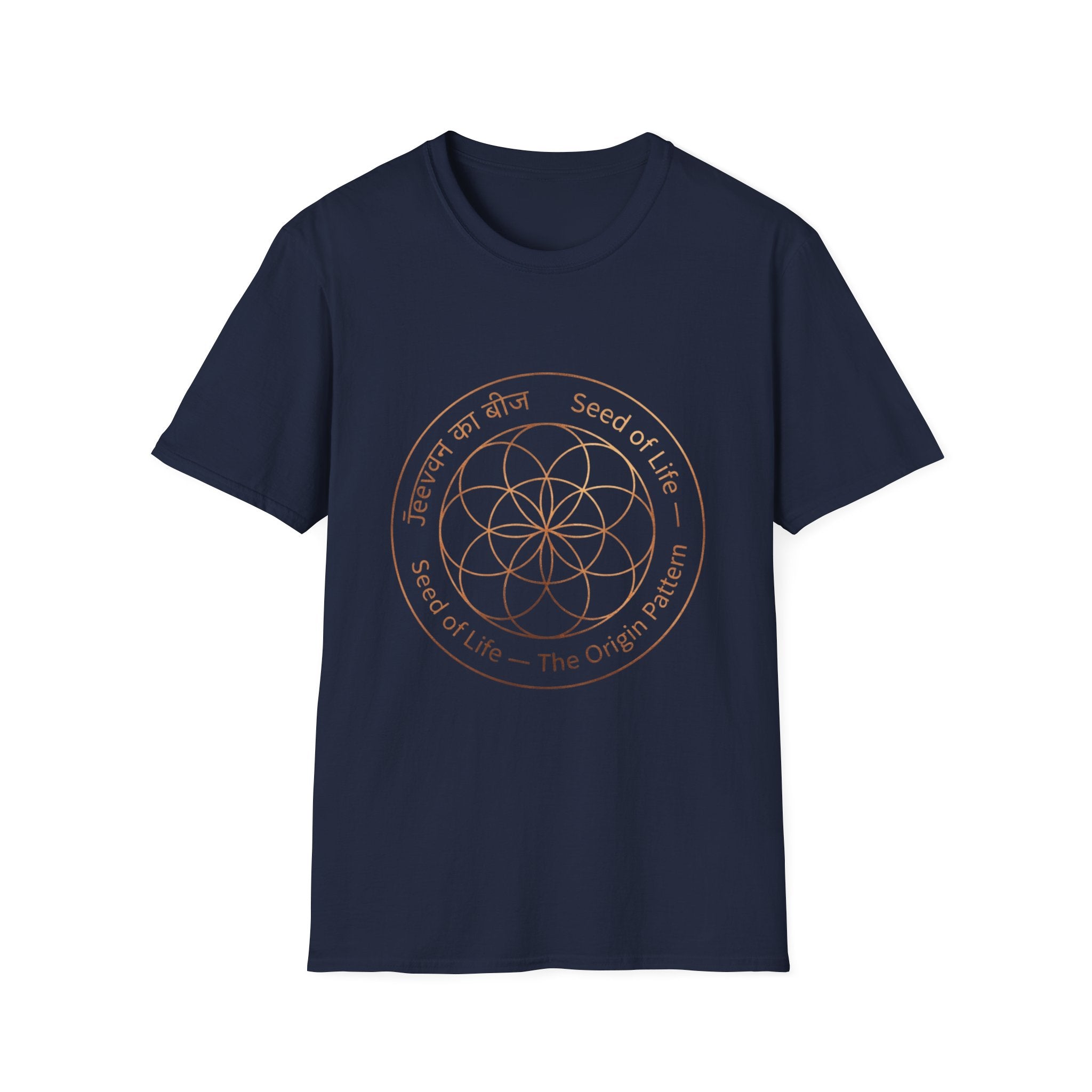 Seed of Life Origin Pattern T-Shirt — The Light Body Sacred Geometry Tee