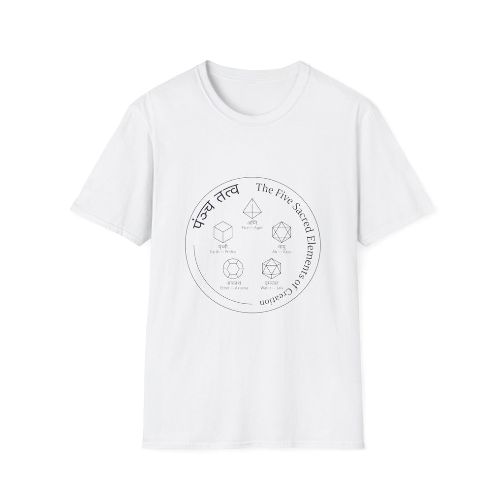5 Sacred Elements - T-Shirt — The Light Body Sacred Geometry Tee