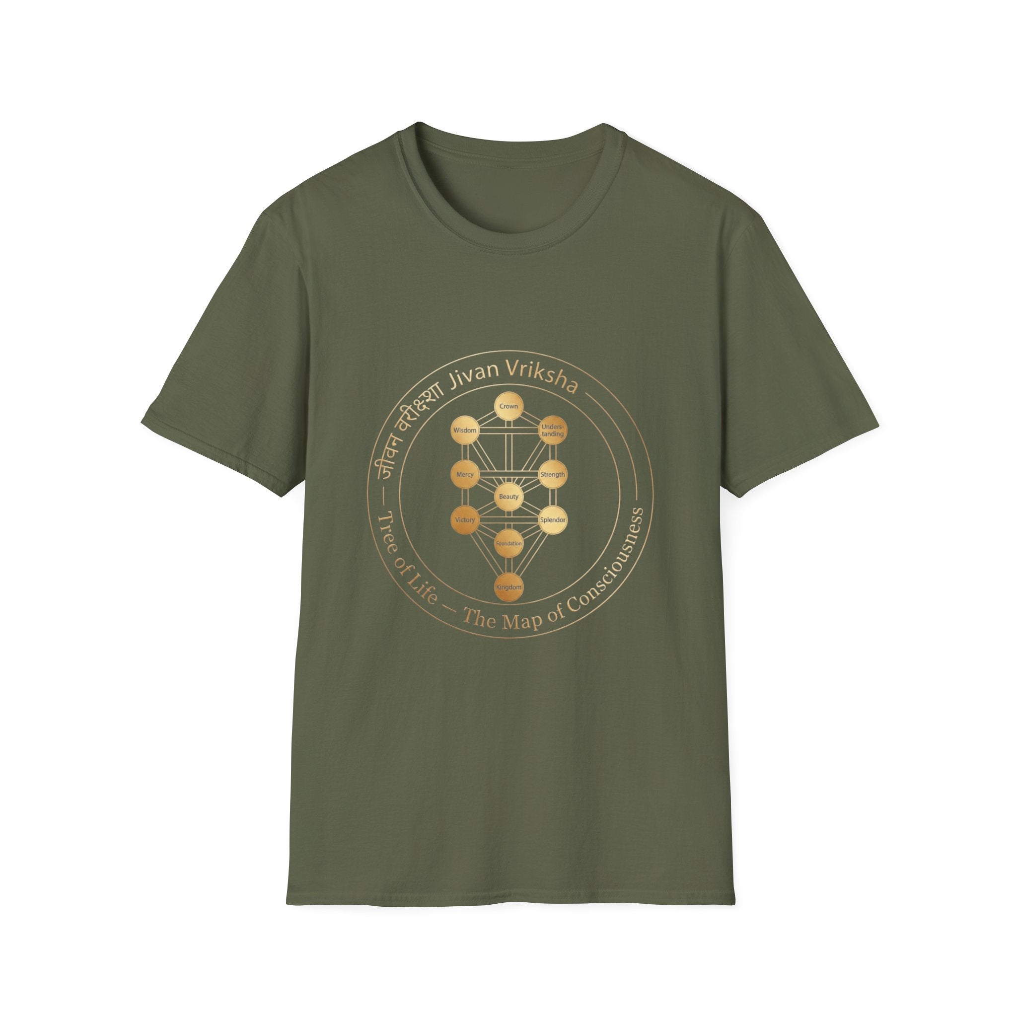 Kabbalah T-Shirt — The Light Body Sacred Geometry Tee