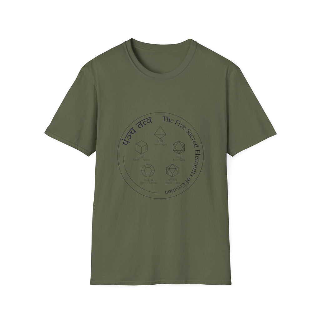 5 Sacred Elements - T-Shirt — The Light Body Sacred Geometry Tee
