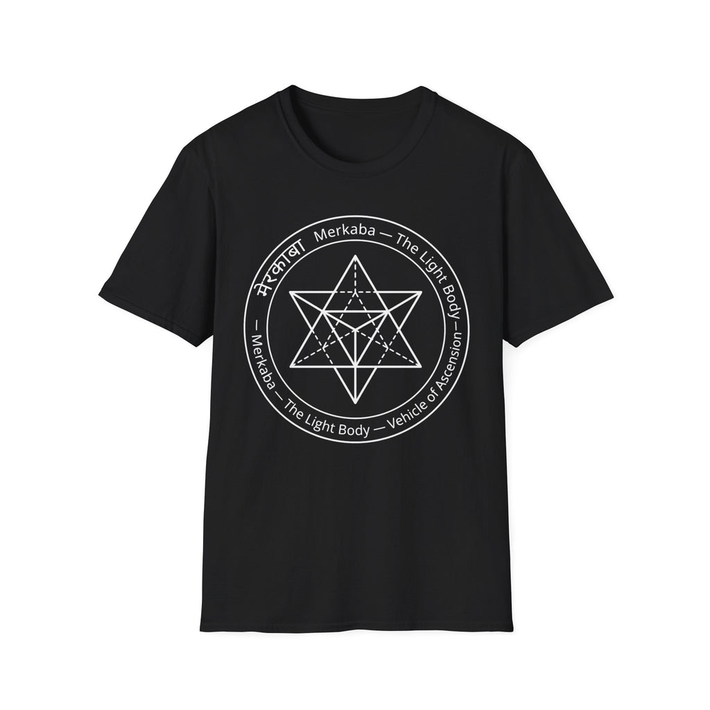 Merkaba Star T-Shirt — The Light Body Sacred Geometry Tee