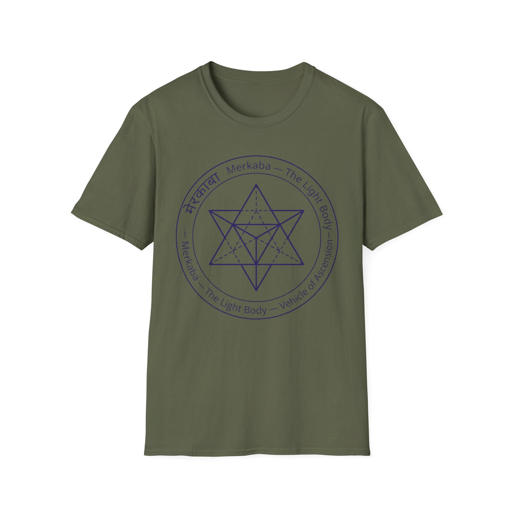 Merkaba Star T-Shirt — The Light Body Sacred Geometry Tee