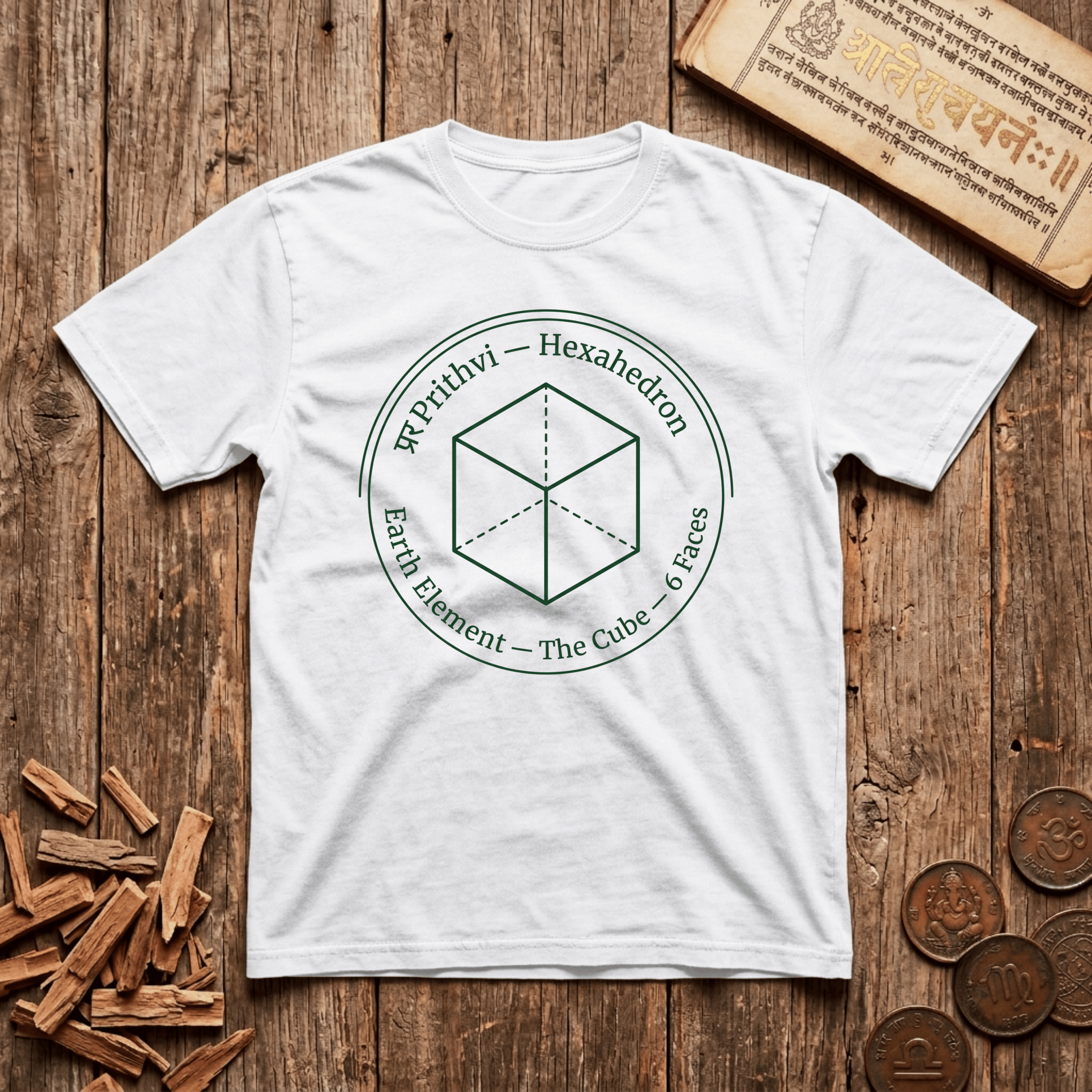 Hexahedron - 6 Face Cube - T-Shirt