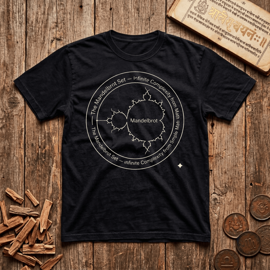 The Mandlebrot Set - Infinite Complexity from the Math - T-Shirt