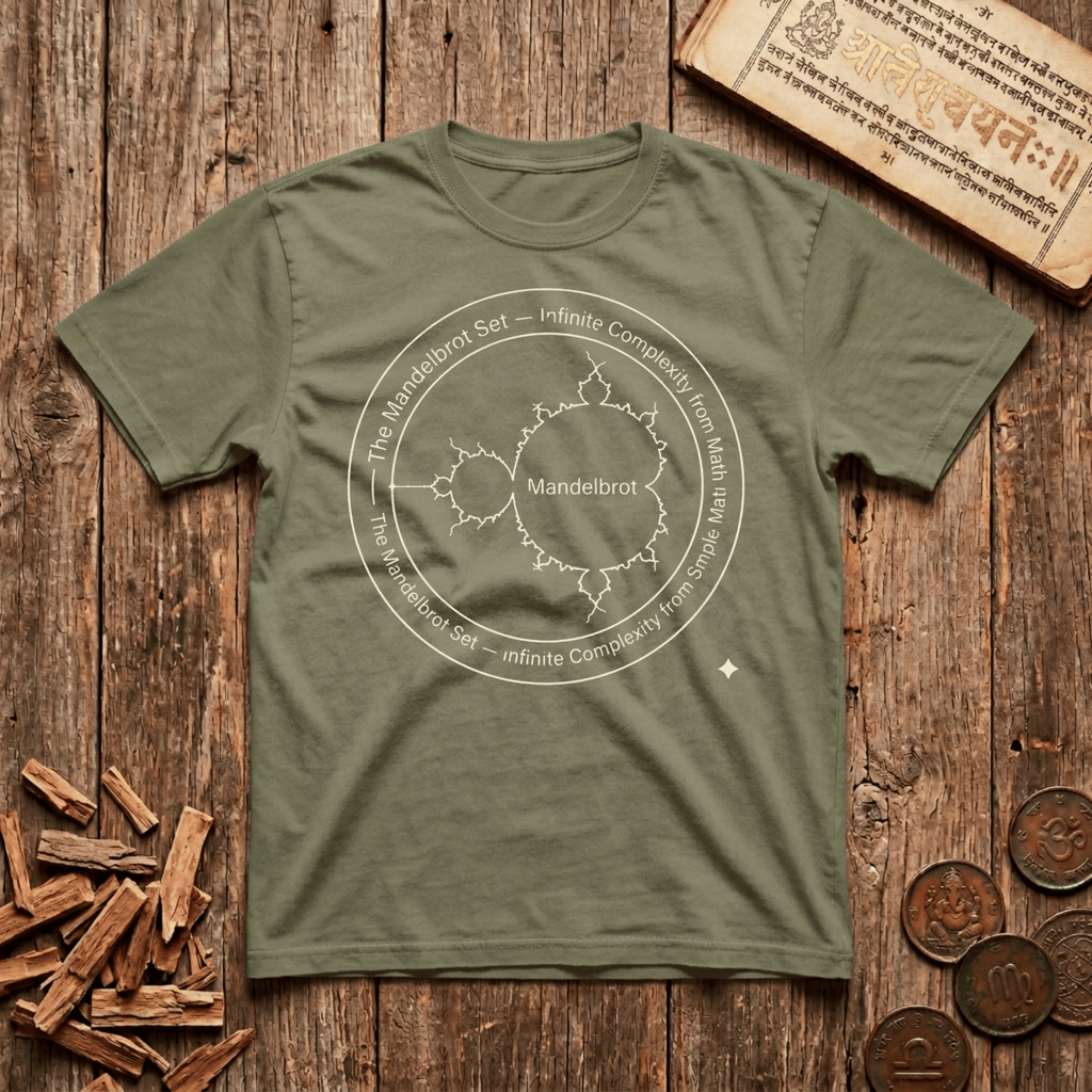 The Mandlebrot Set - Infinite Complexity from the Math - T-Shirt