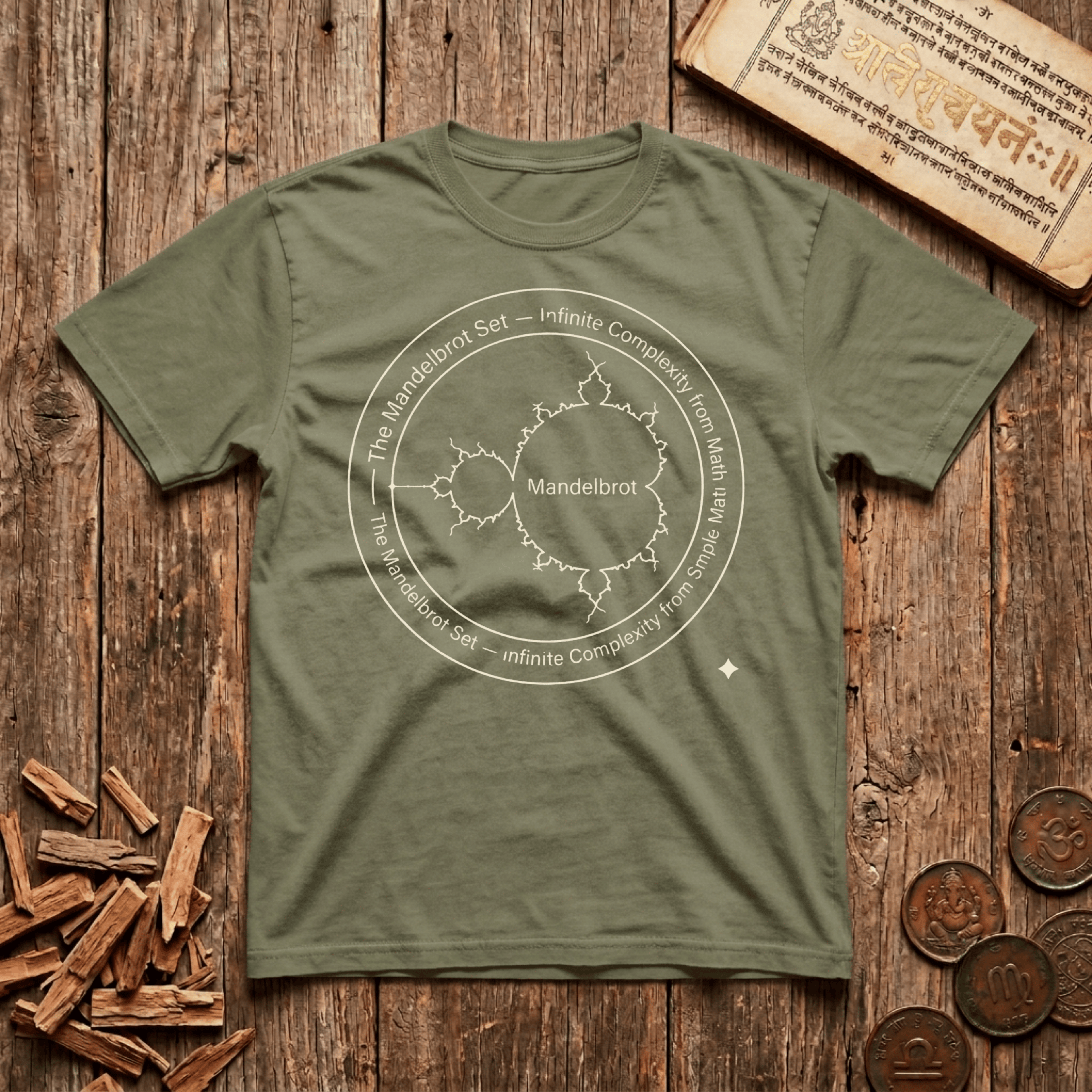 The Mandlebrot Set - Infinite Complexity from the Math - T-Shirt
