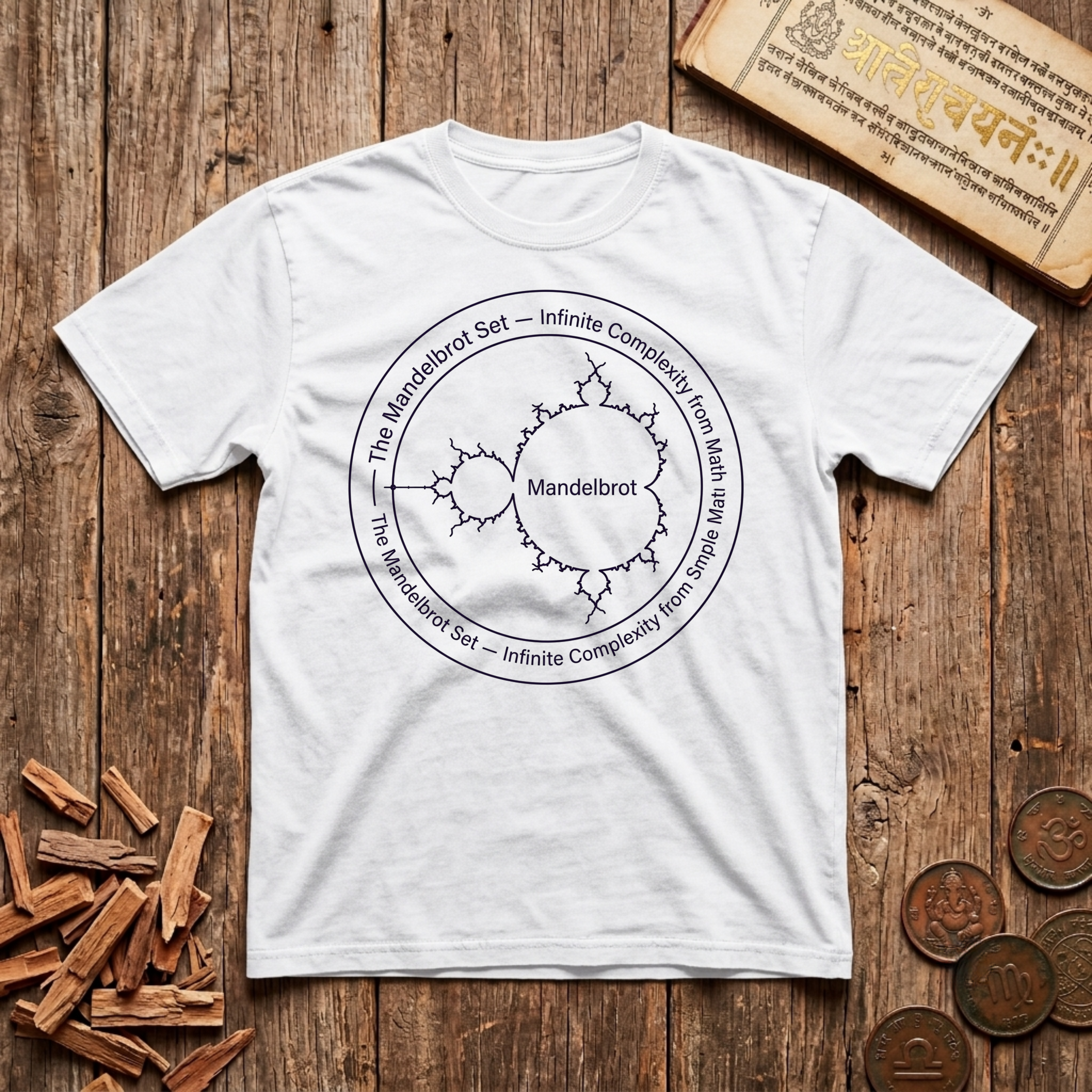 The Mandlebrot Set - Infinite Complexity from the Math - T-Shirt
