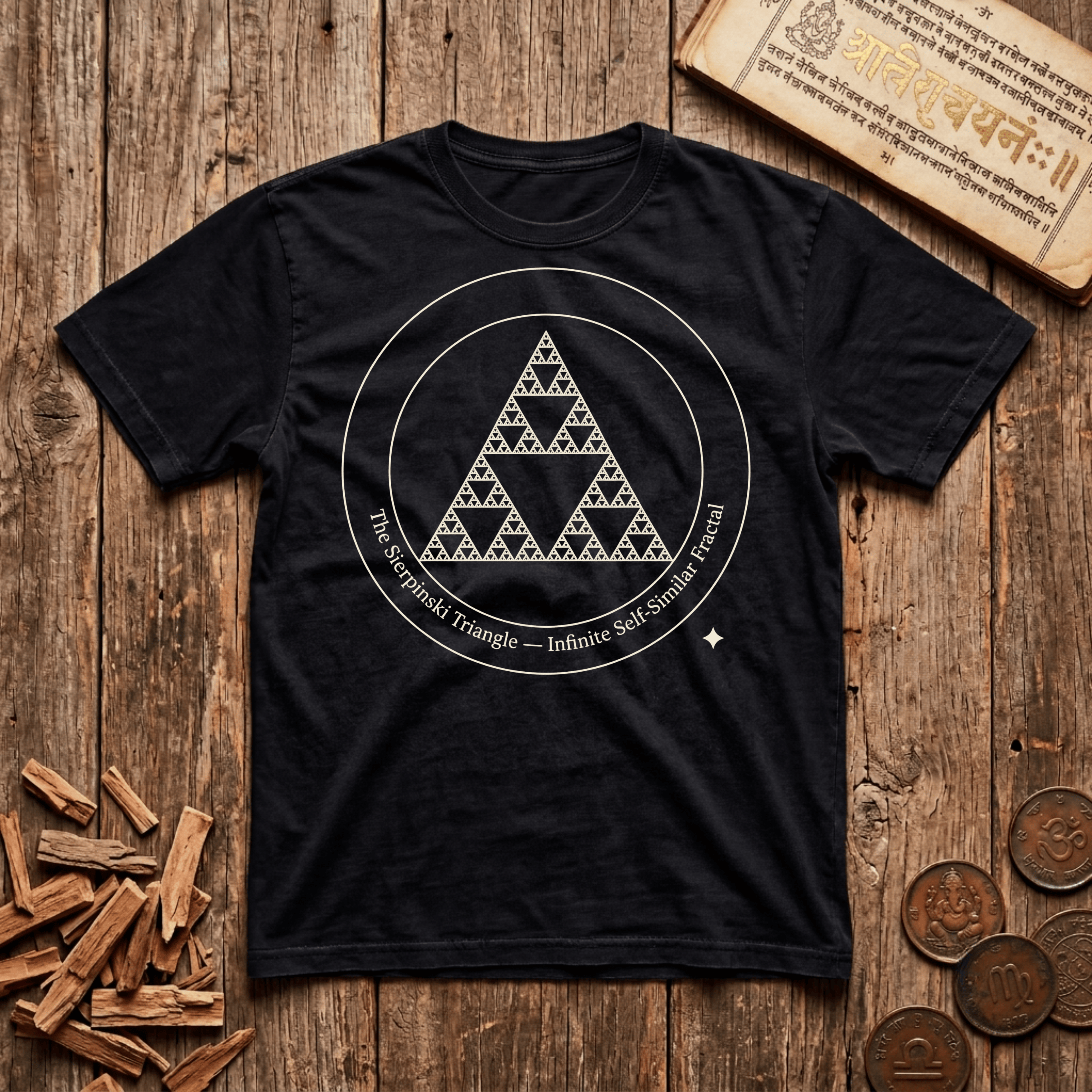 Sierpinski Triangle Fractal - T-Shirt
