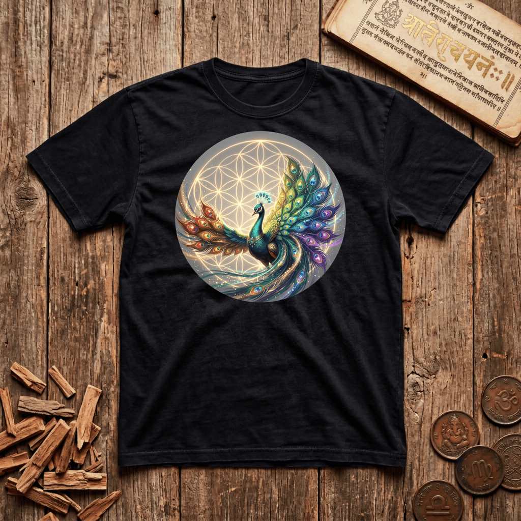 Peacock of kartikeya - Sacred Nature - T-Shirt