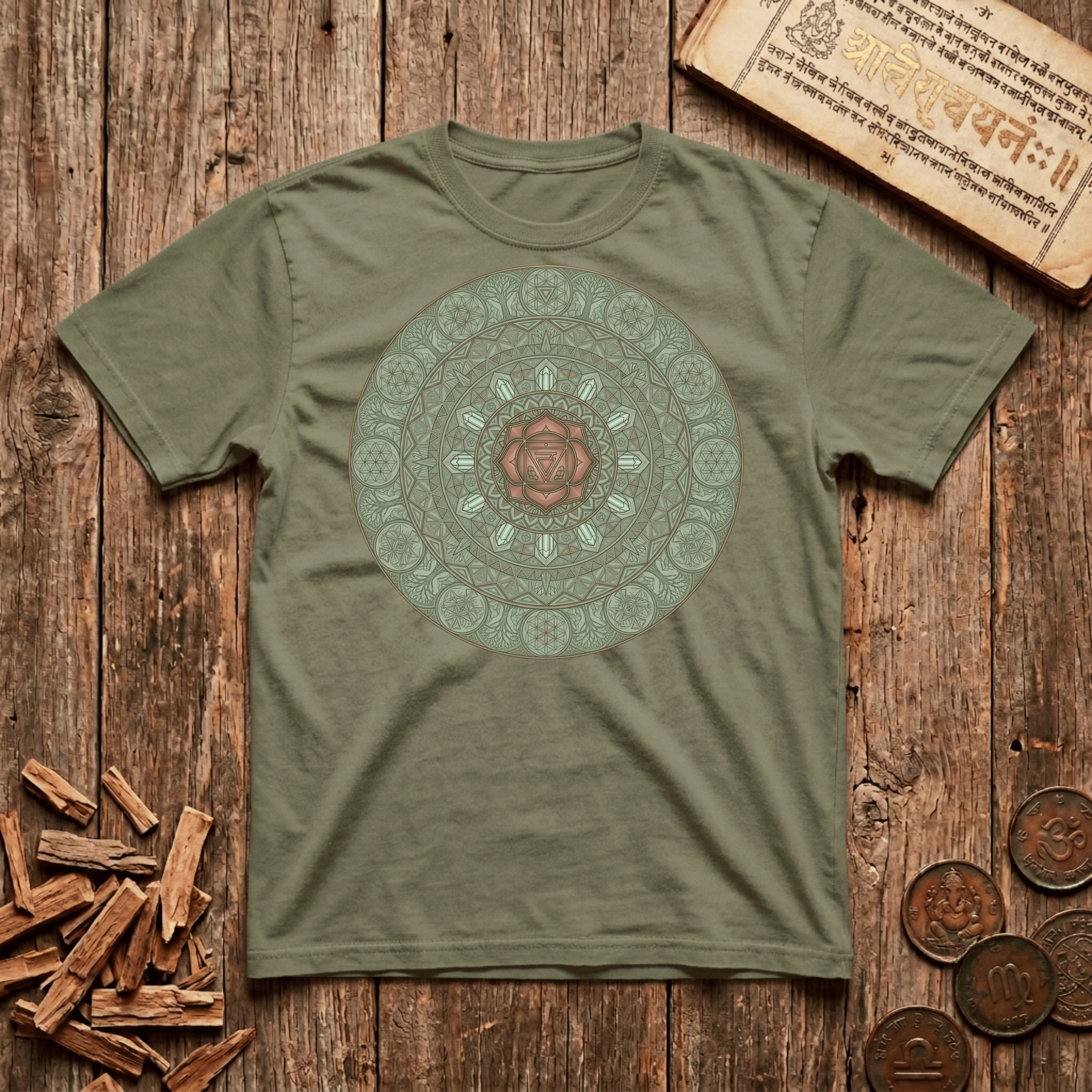 Root Chakra - Muladhara - The Star of Power - T-Shirt