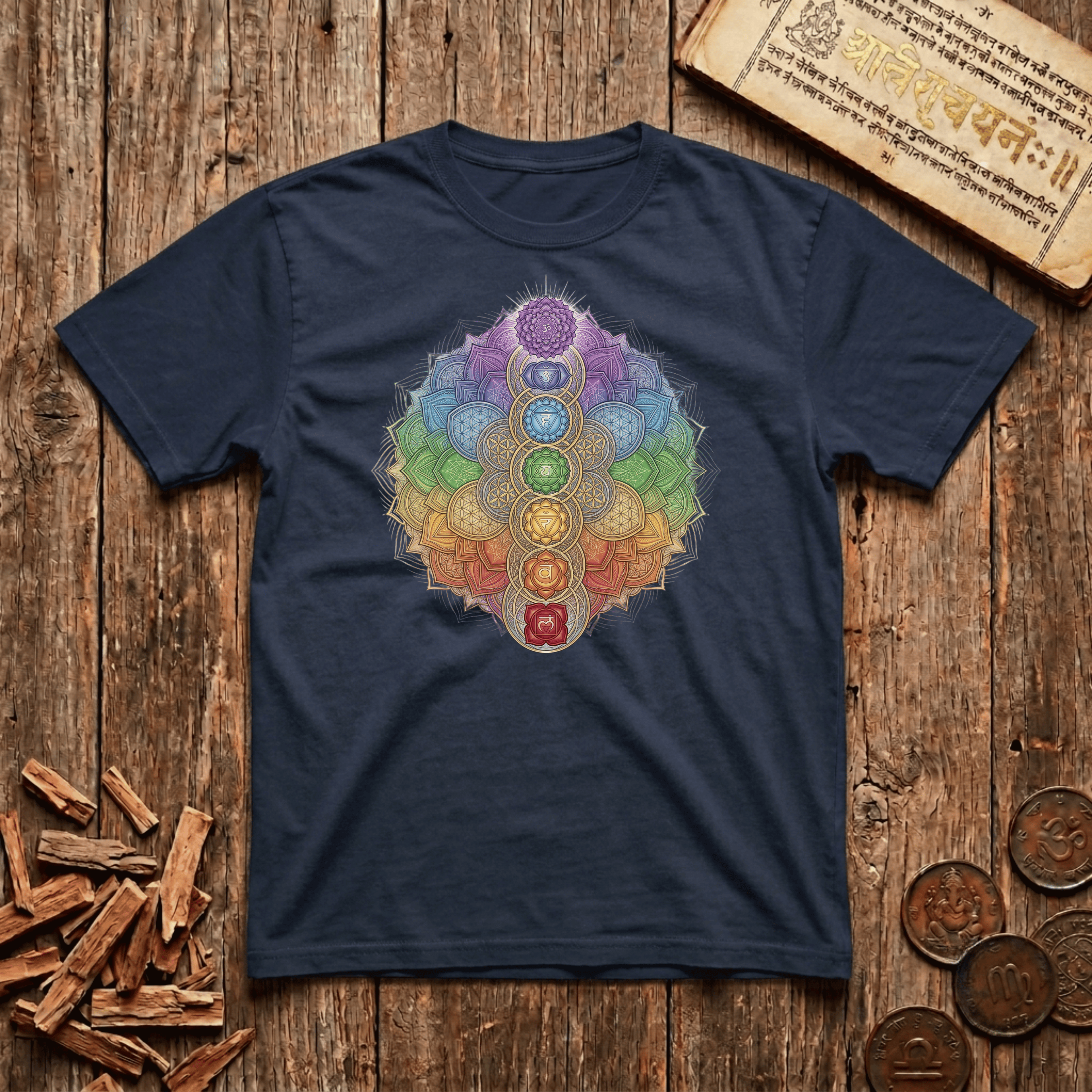 7 Chakras - Unified Alignment - T-Shirt