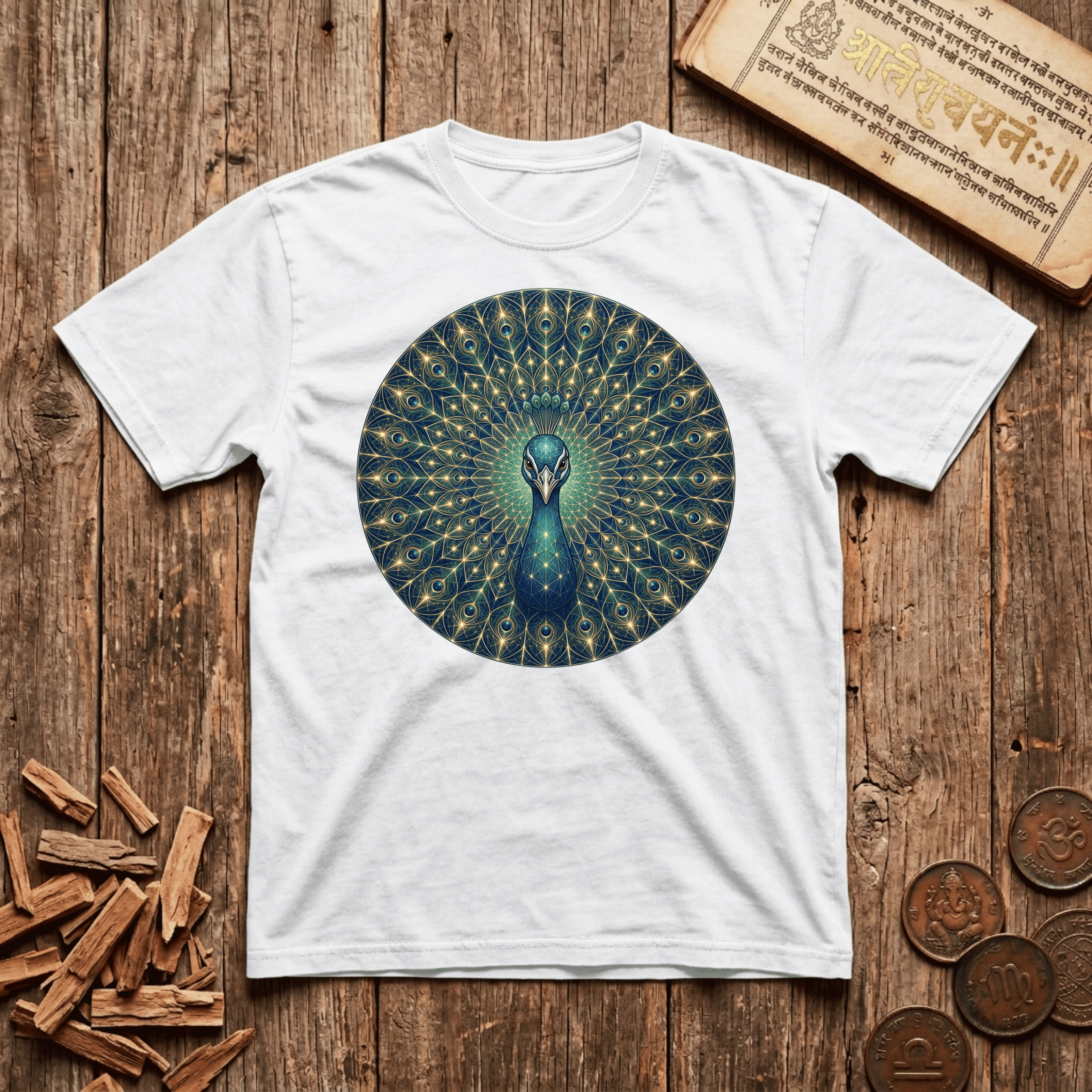 Mayura — The Sacred Peacock - T-Shirt