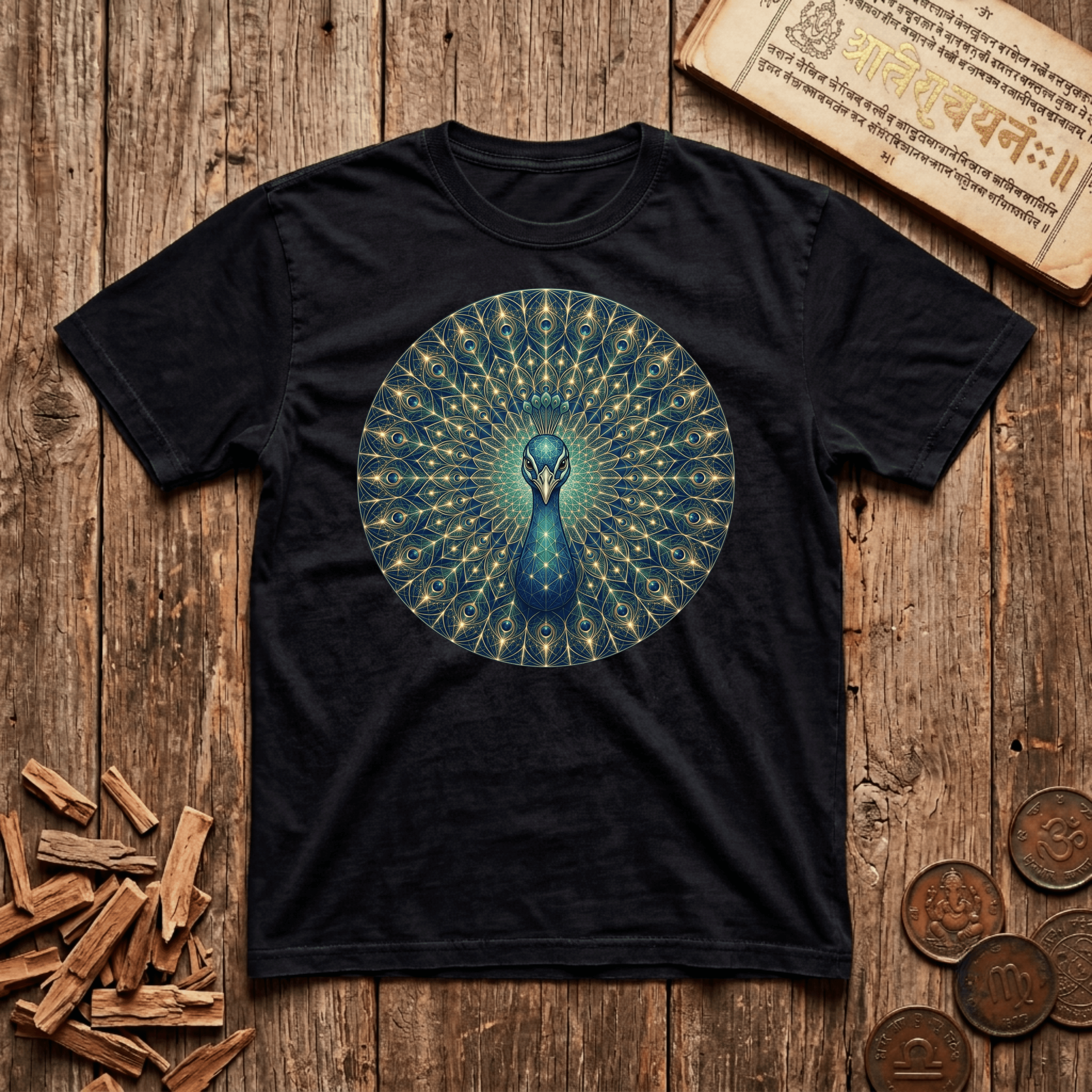 Mayura — The Sacred Peacock - T-Shirt