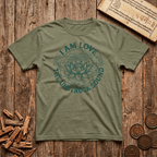 Heart Chakra — Anahata - I Am Love - The Unstruck Sound - Wood Cut - T-Shirt