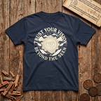 Third Eye Chakra — Ajna - Trust Your Vision - Beyond The Seen - Wood Cut - T-Shirt