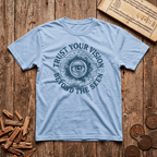 Third Eye Chakra — Ajna - Trust Your Vision - Beyond The Seen - Wood Cut - T-Shirt