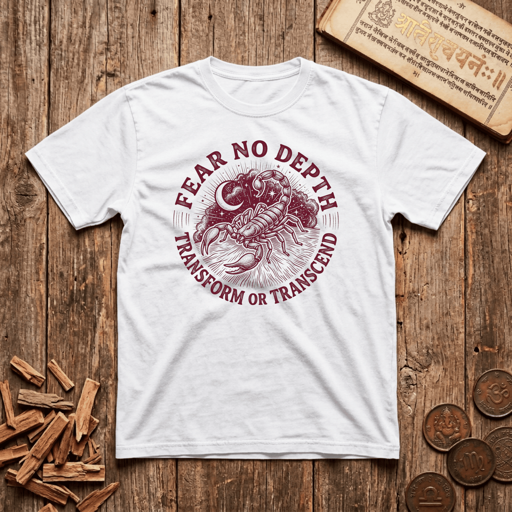 Scorpio — The Scorpion - Fear No Depth - Wood Cut - T-Shirt