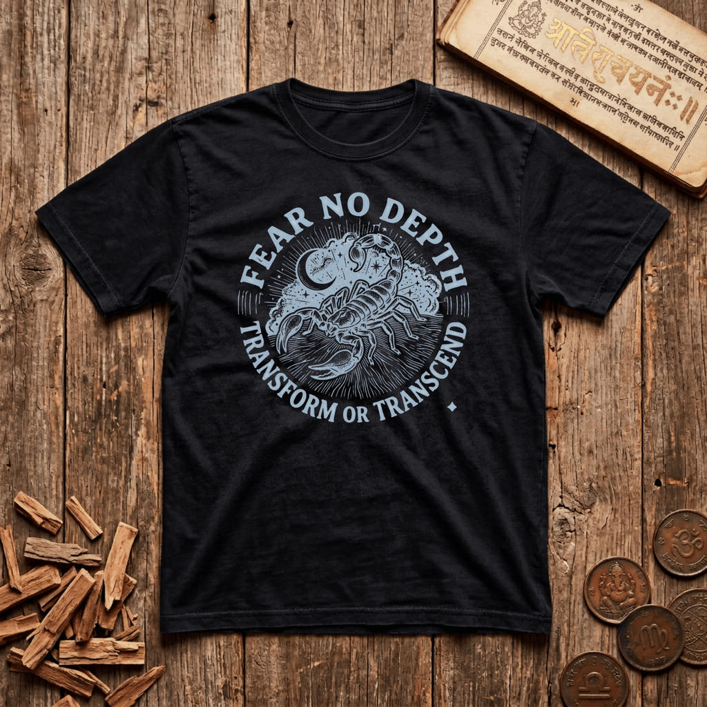 Scorpio — The Scorpion - Fear No Depth - Wood Cut - T-Shirt