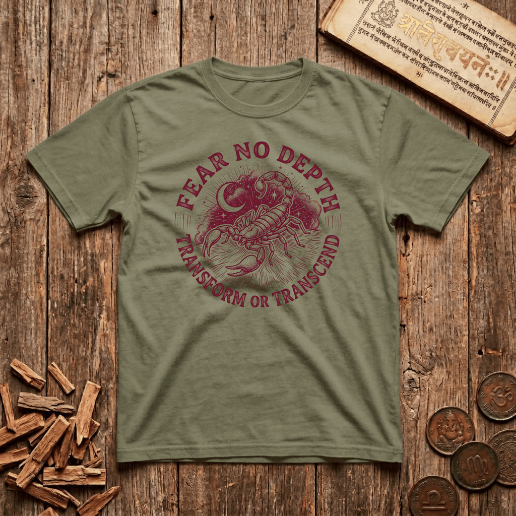 Scorpio — The Scorpion - Fear No Depth - Wood Cut - T-Shirt