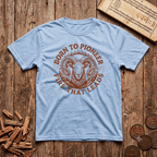 Aries — The Ram - Born To Pioneer - Wood Cut - T-Shirt