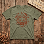 Aries — The Ram - Born To Pioneer - Wood Cut - T-Shirt