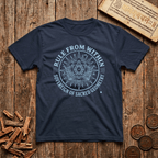 King of Sacred Geometry - Rule From Within - Wood Cut - T-Shirt