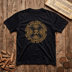Pranava — The Sound of Om - Hear The First Sound - Wood Cut - T-Shirt