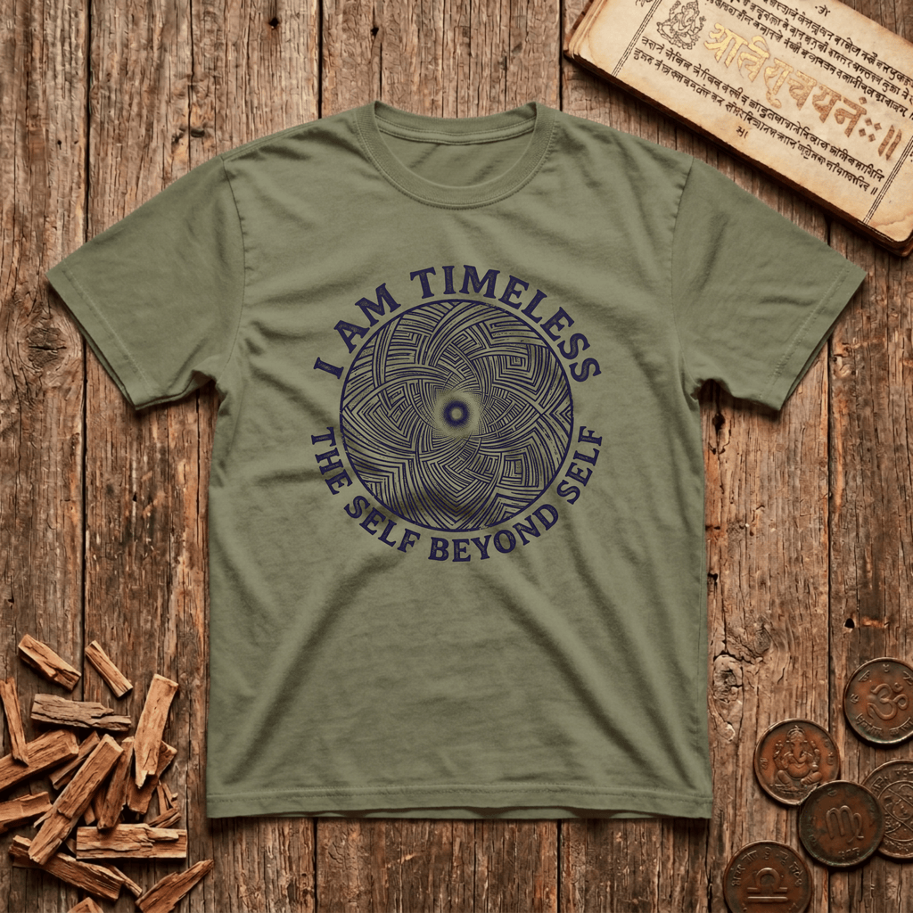 Atman — The Eternal Self - The Timeless Self - Wood Cut - T-Shirt