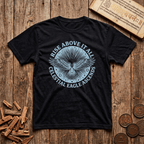 Garuda — The Celestial Eagle - Wood Cut - T-Shirt