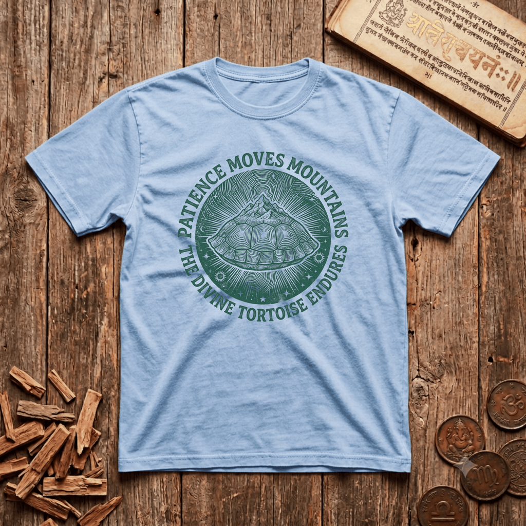 Kurma — The Divine Tortoise - Wood Cut - T-Shirt