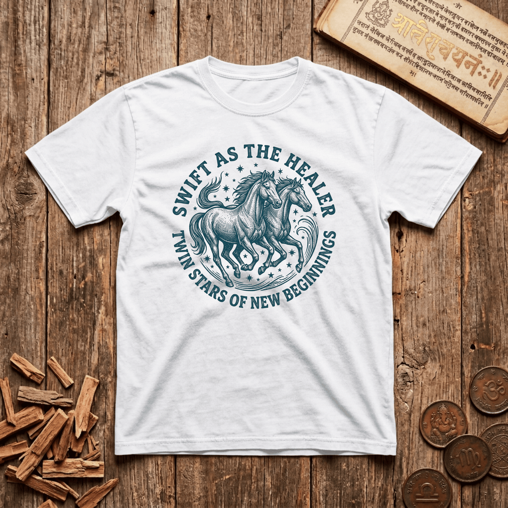 Ashwini - Swift As The Healer - Wood Cut - T-Shirt
