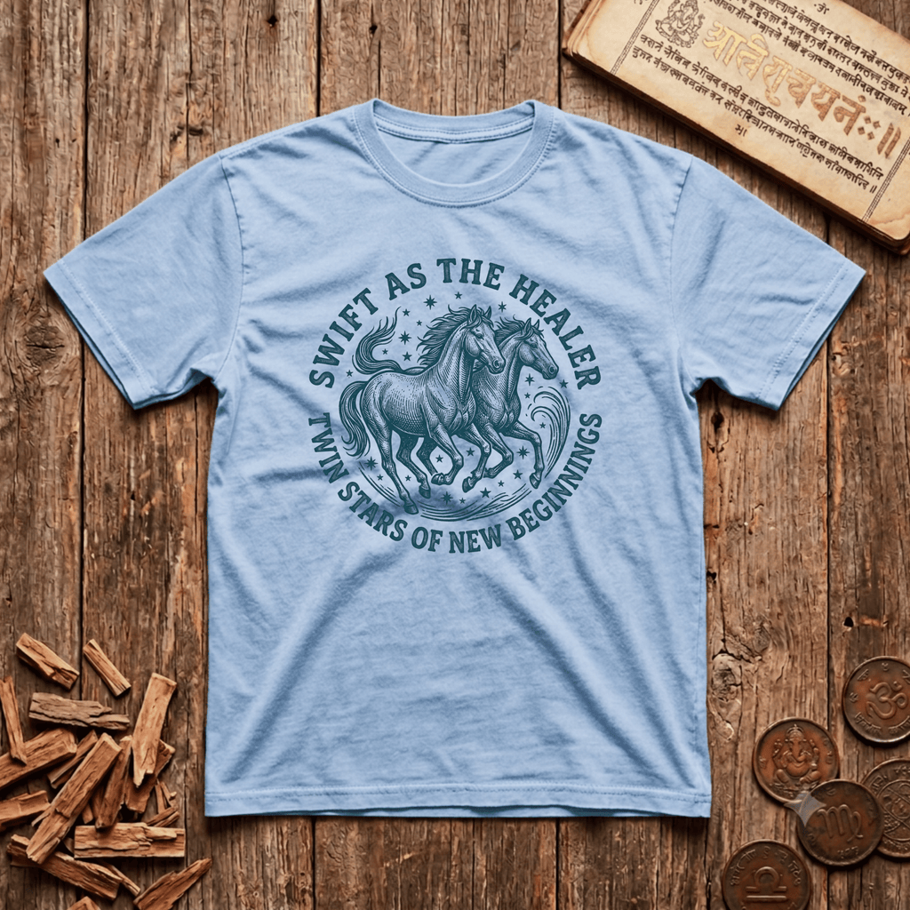 Ashwini - Swift As The Healer - Wood Cut - T-Shirt