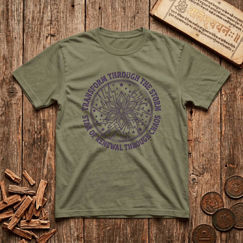 Ardra - Transform Through The Storm - Wood Cut - T-Shirt
