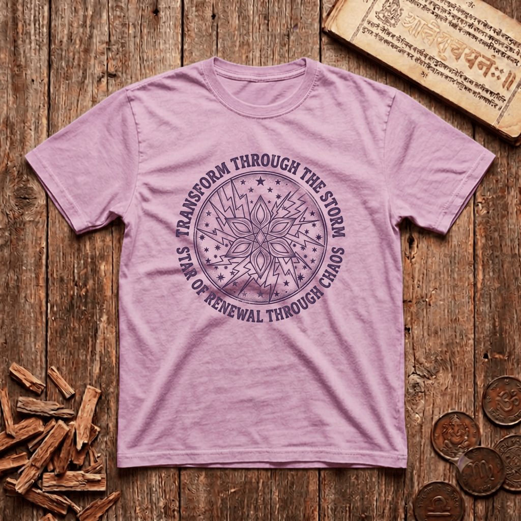 Ardra - Transform Through The Storm - Wood Cut - T-Shirt