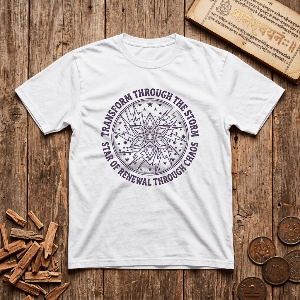 Ardra - Transform Through The Storm - Wood Cut - T-Shirt