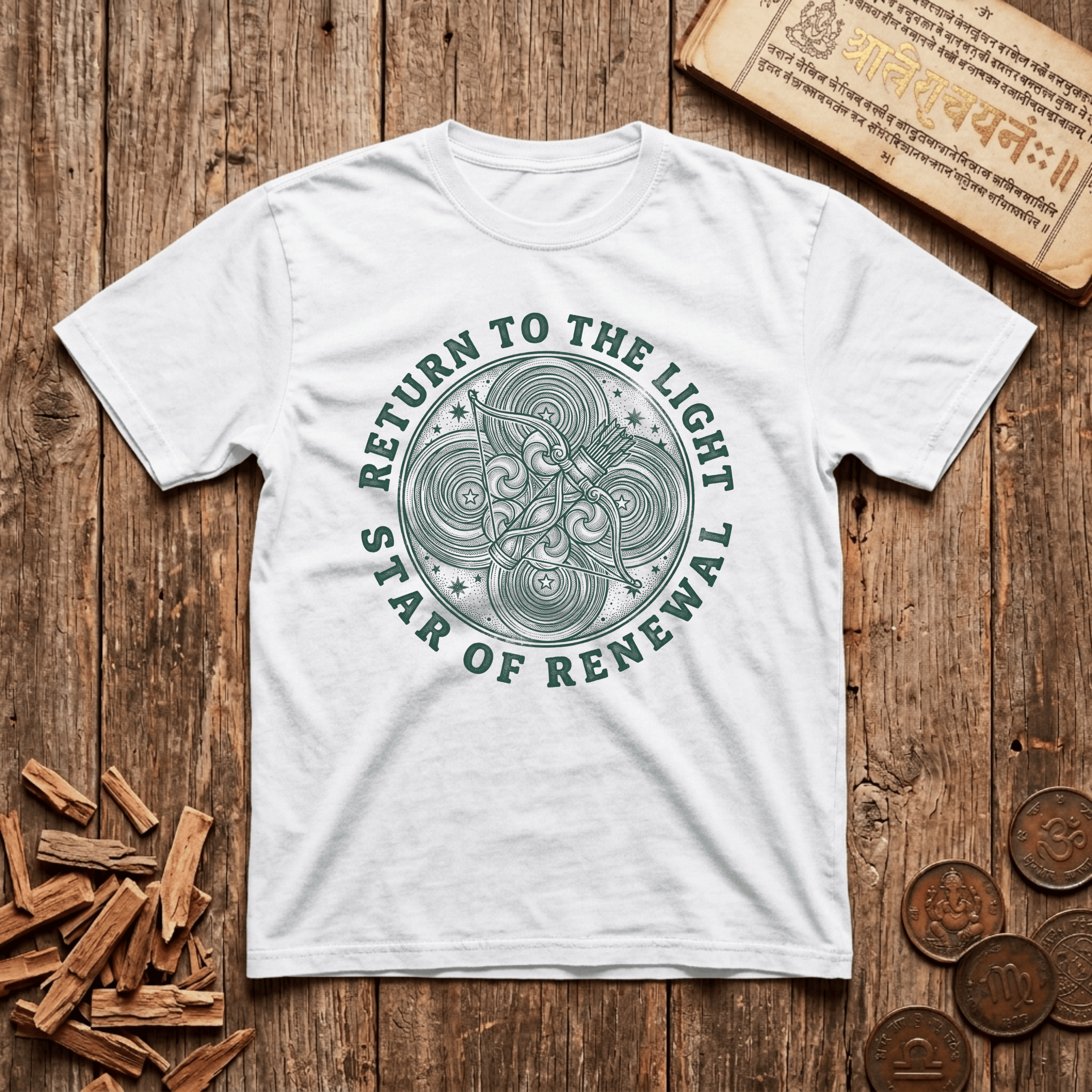 Punarvasu - Return To The Light - Wood Cut - T-Shirt