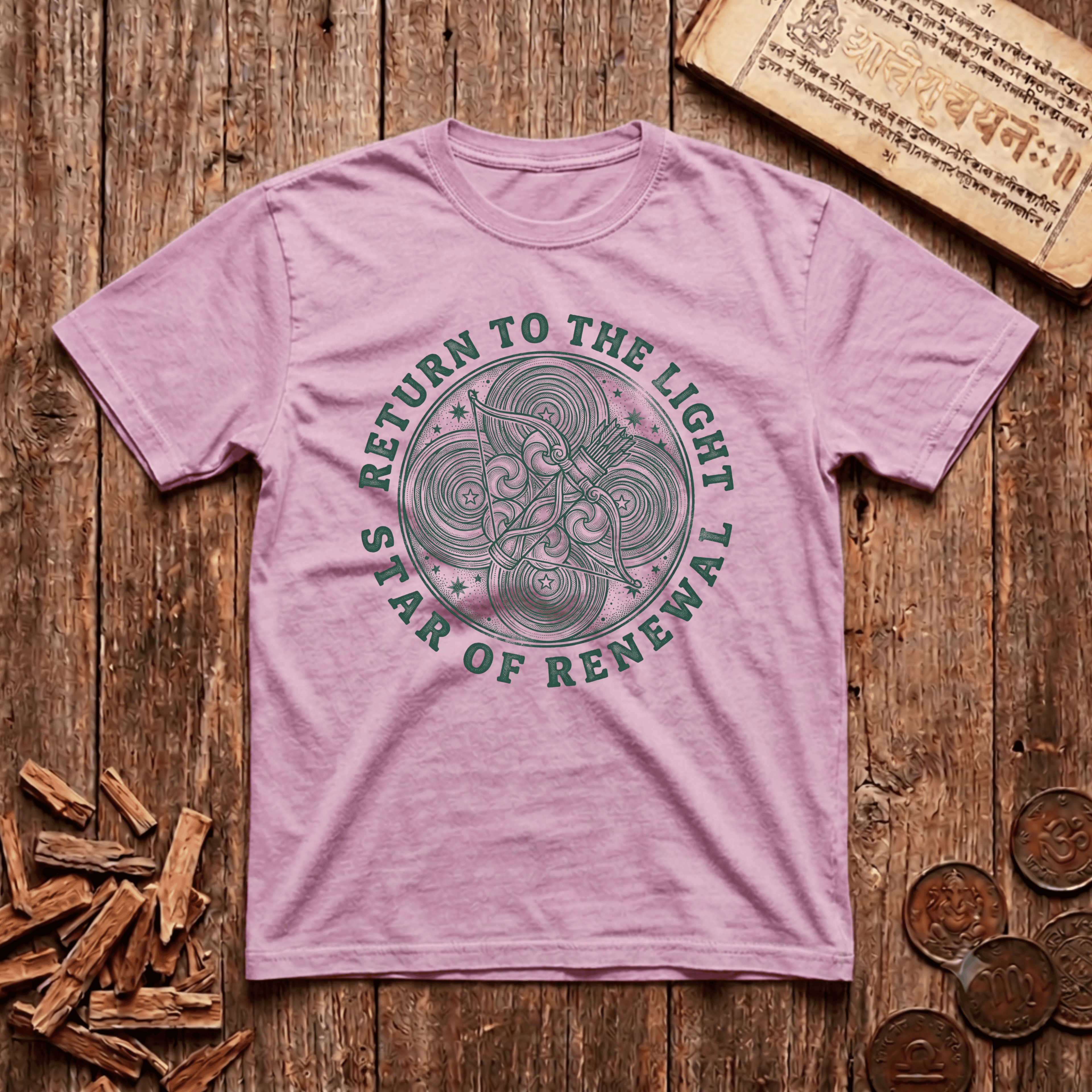 Punarvasu - Return To The Light - Wood Cut - T-Shirt