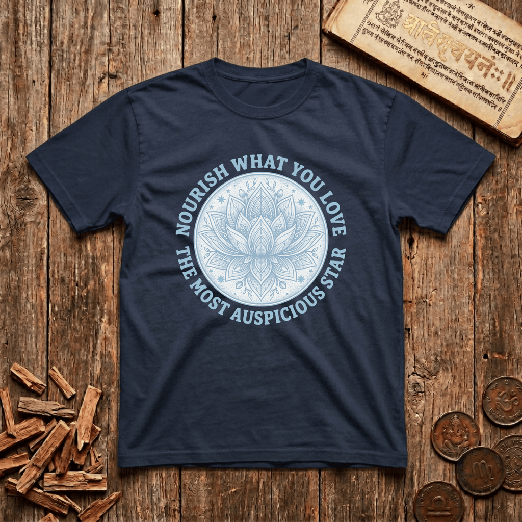 Pushya - Nourish What You Love - Wood Cut - T-Shirt