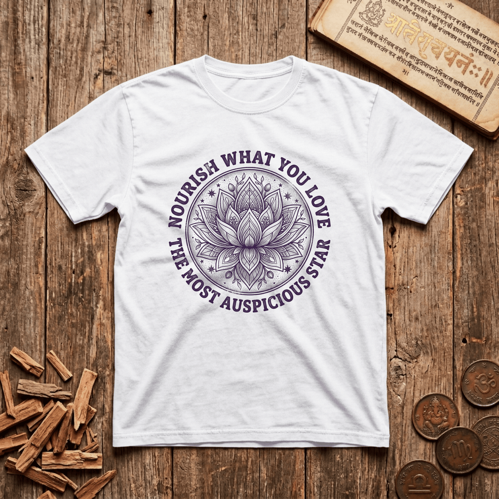 Pushya - Nourish What You Love - Wood Cut - T-Shirt