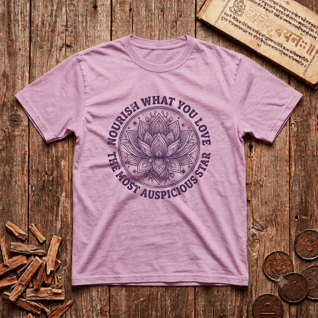 Pushya - Nourish What You Love - Wood Cut - T-Shirt