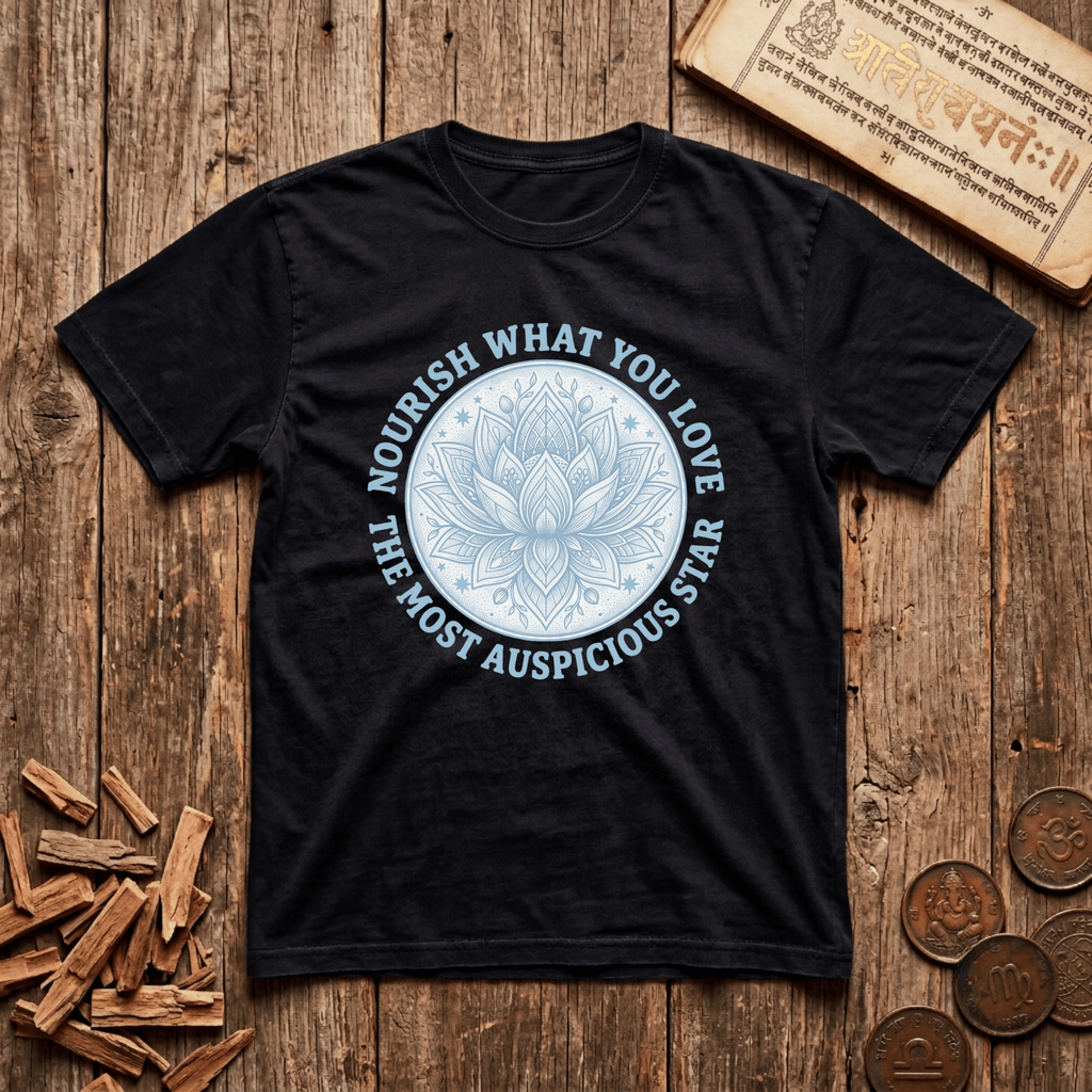 Pushya - Nourish What You Love - Wood Cut - T-Shirt