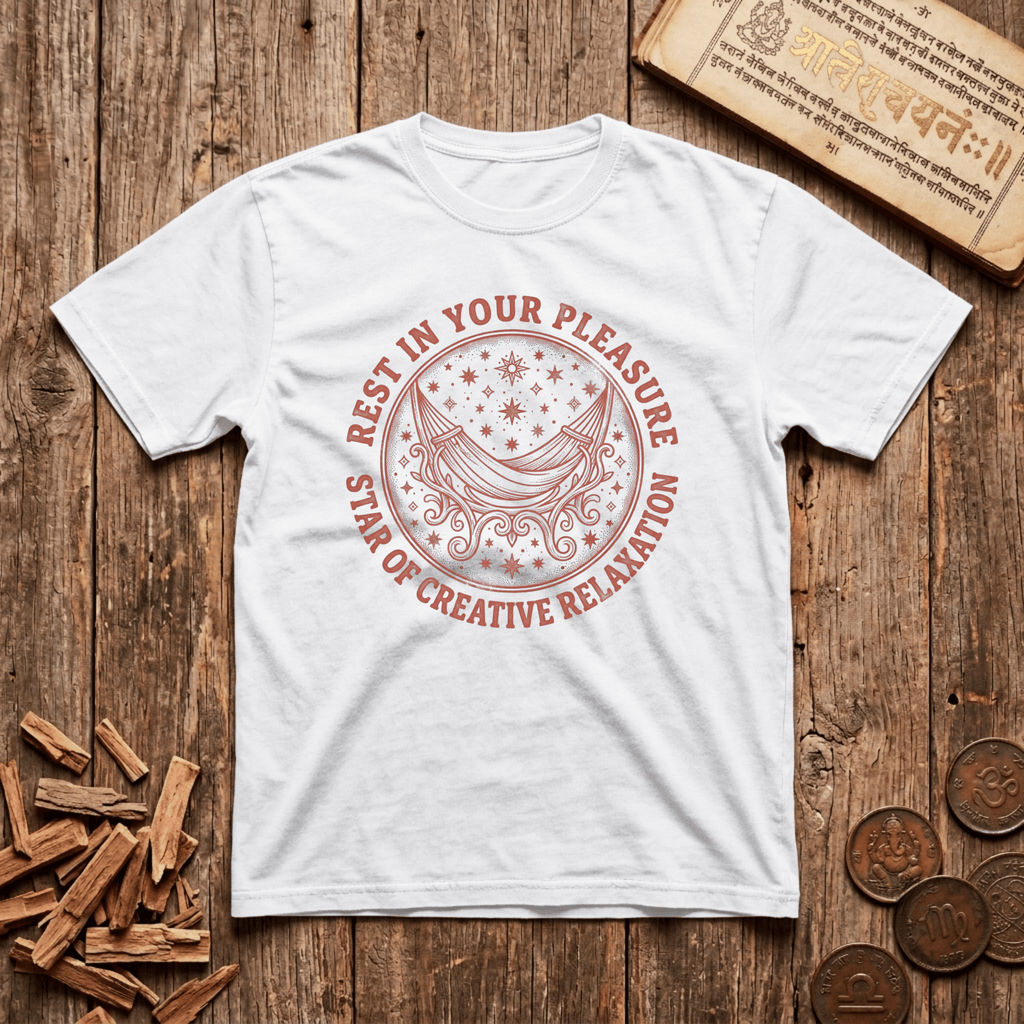 Purva Phalguni - Star Of Creative Relaxation - Wood Cut - T-Shirt