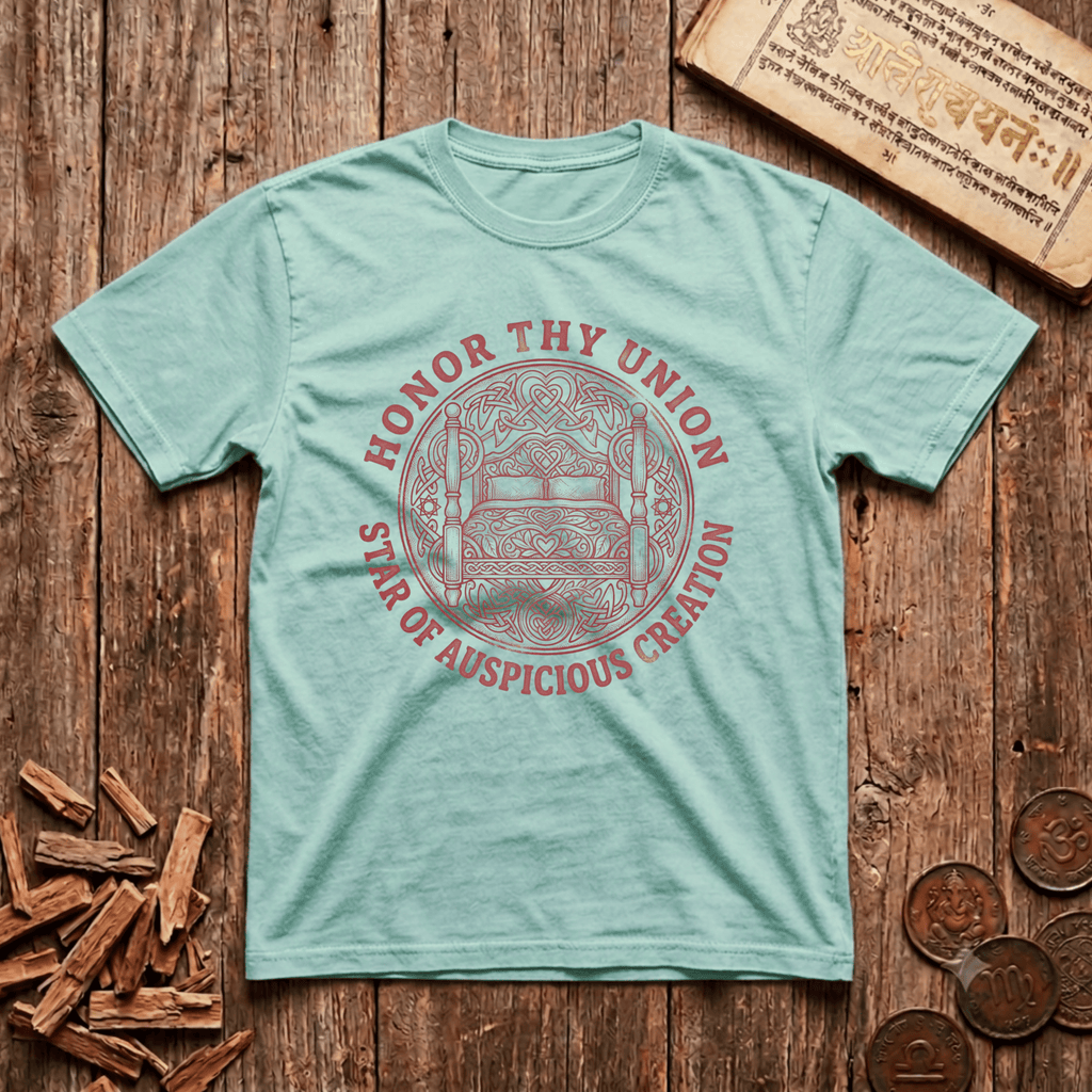 Uttara Phalguni - Build What Lasts - Wood Cut - T-Shirt