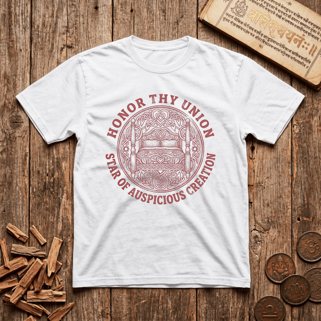 Uttara Phalguni - Build What Lasts - Wood Cut - T-Shirt