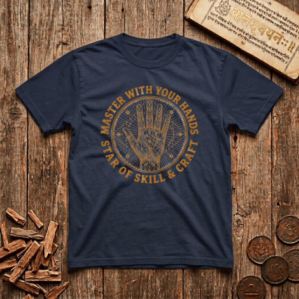 Hasta - Star of Skill and Craft - Wood Cut - T-Shirt