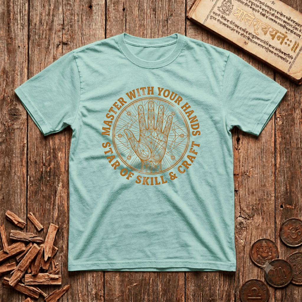 Hasta - Star of Skill and Craft - Wood Cut - T-Shirt
