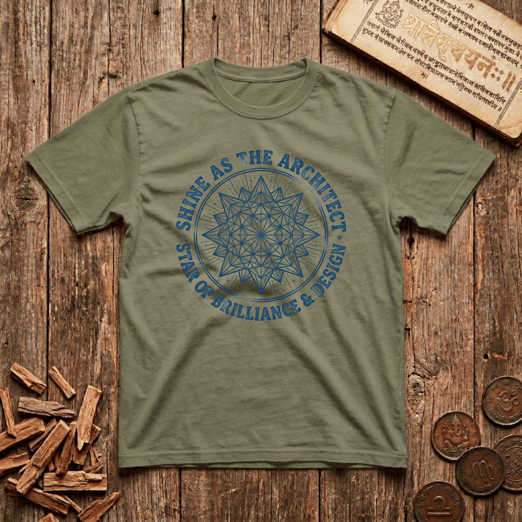 Chitra - Shine As The Architect - Wood Cut - T-Shirt